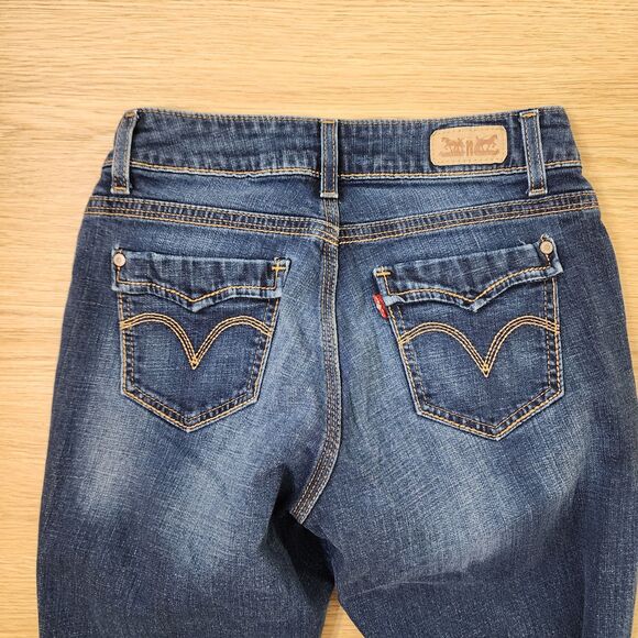 Levis 529 Jeans Womens 27x32 Curvy Bootcut Denim Blue Straight Leg Rockstar Pant - Picture 11 of 14